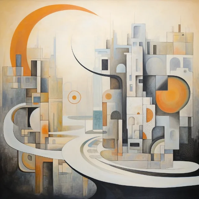 Abstract work “Pastellstadt I”