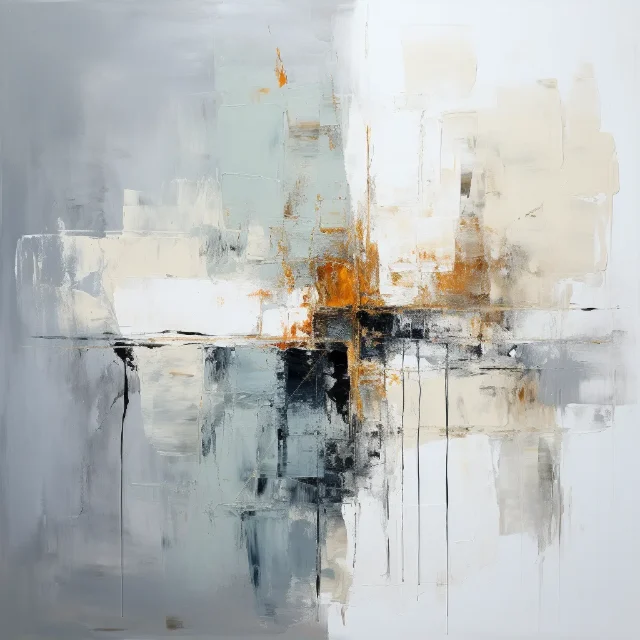 Abstract work “Salbei-Weiß I”
