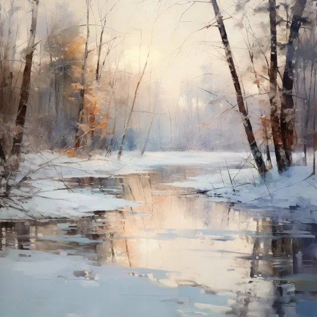 Abstract work “Winterlicht”